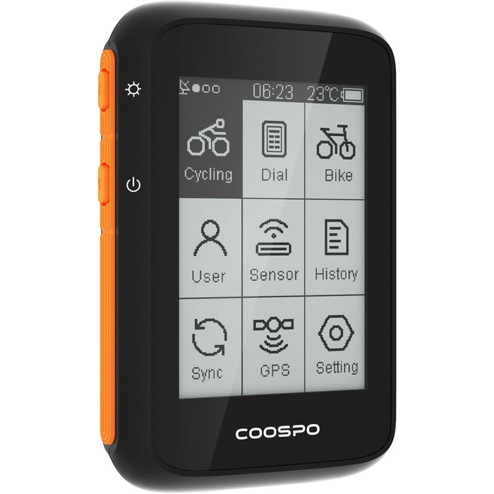 Велокомп'ютер COOSPO GPS, Bluetooth 5.0, ANT, IP67, 2.6