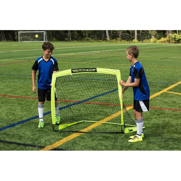 Ворота портативні Franklin Sports Blackhawk висувні - 4'x3', чорні