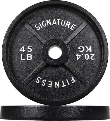 Плита Signature Fitness Deep Dish, 20,4 кг, E-Coating, 5,1 см