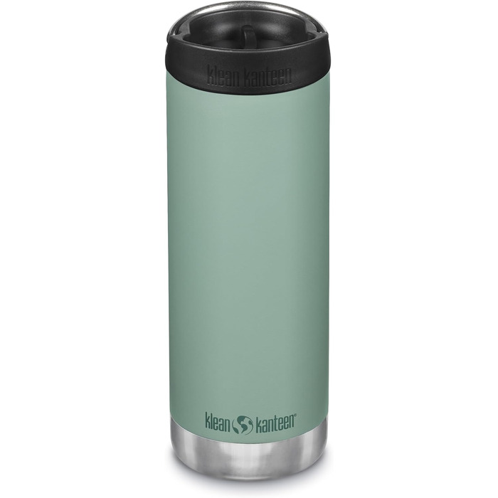 Термос Klean Kanteen Tkwide з кришкою Café Cap, нержавіюча сталь, бірюзово-зелений, 473 мл (16oz)