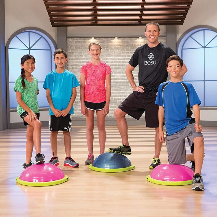 Балансувальний тренажер BOSU Sport, компактний, рожево-чорний