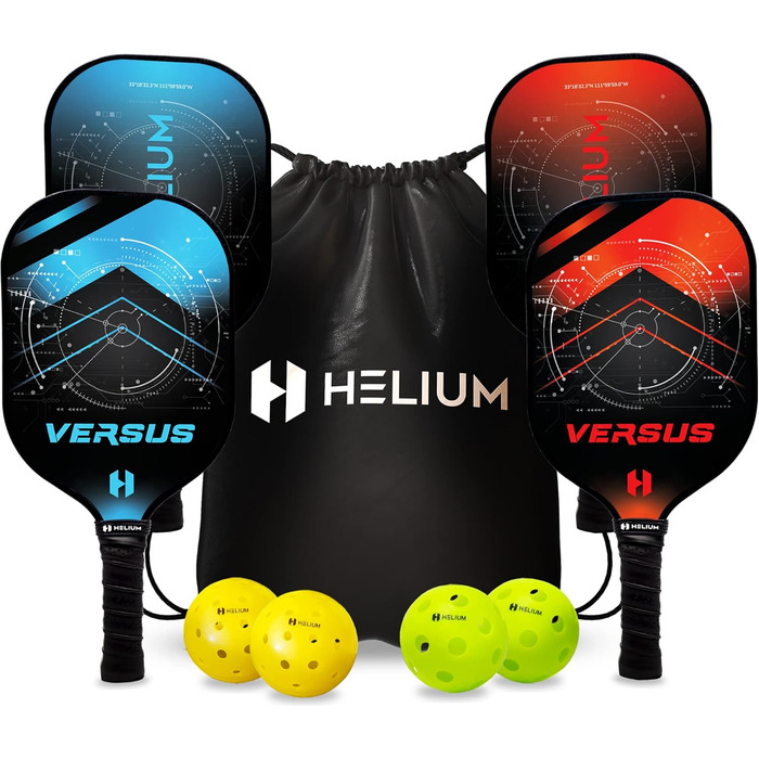 Ракетки Helium Pickleball, USAPA, графіт/скловолокно, легкі