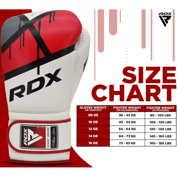 Боксерські рукавички RDX EGO з шкіри Maya Hide для Муай Тай, кікбоксингу та ММА, для тренувань і спарингів, 8-16 унцій, чоловічі та жіночі