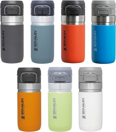 Термос-пляшка Stanley Quick Flip з нержавіючої сталі, 7+ годин холод, BPA-free, герметична, для води, зручна кришка, придатна для миття в посудомийці