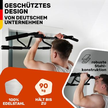 Дверна коробка EVERLEVEN Pull-Up Bar без гвинтів 7-22 см