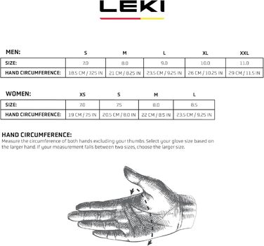 Рукавички LEKI CC Shark 8 Чорний