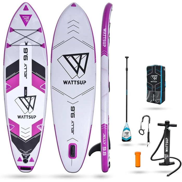 Надувна SUP-дошка Wattsup Jelly 9'6'' для жінок, різнокольорова