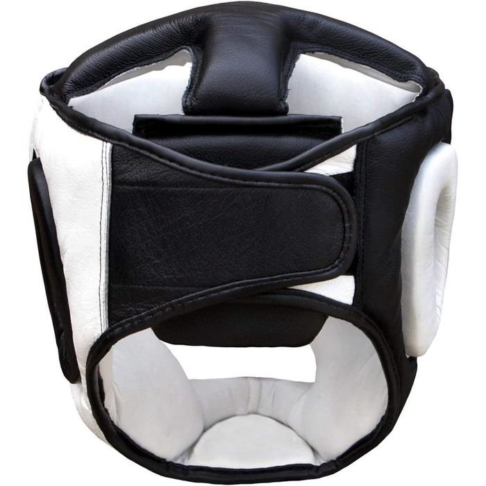 Farabi Headguard Pro Full Face Leather Helmet (S)