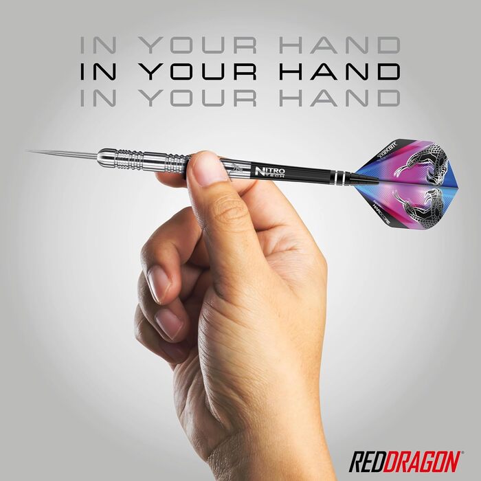 Дротики RED DRAGON Peter Wright Snakebite Euro 11, 20г або 24г, вольфрамові, з оперенням і шафтами