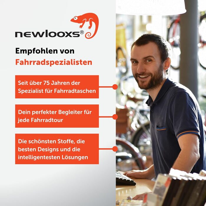 Велосипедна подвійна сумка New Looxs Odense 39 л для багажника