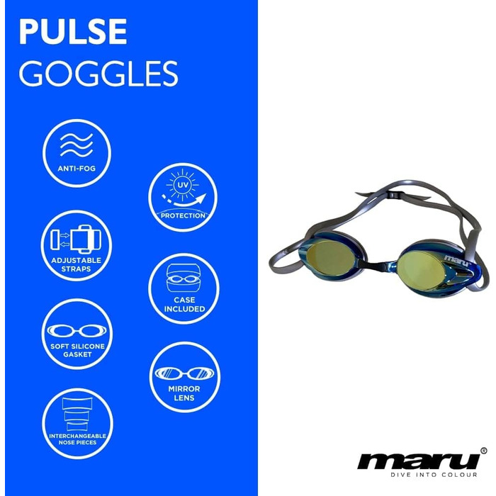 Окуляри для плавання Maru Pulse Unisex