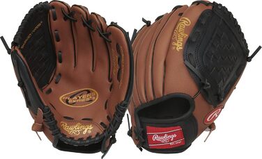 Рукавички Rawlings Players 9'-11.5 RHT, 6-8 років, темно-коричневий/чорний