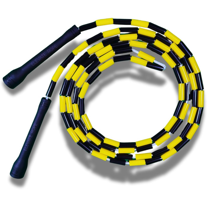 Професійна скакалка Elevate Rope з перлинами, 3 м, регульована, якісні перлини і полімерний шнур, для фрістайлу, кардіо і трюків, для всіх рівнів, для дому та вулиці