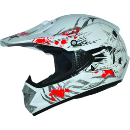 Дитячий кросовий шолом ATO Kids Pro, білий, XS (53-54 см) для мотокросу, BMX, MX, ендуро