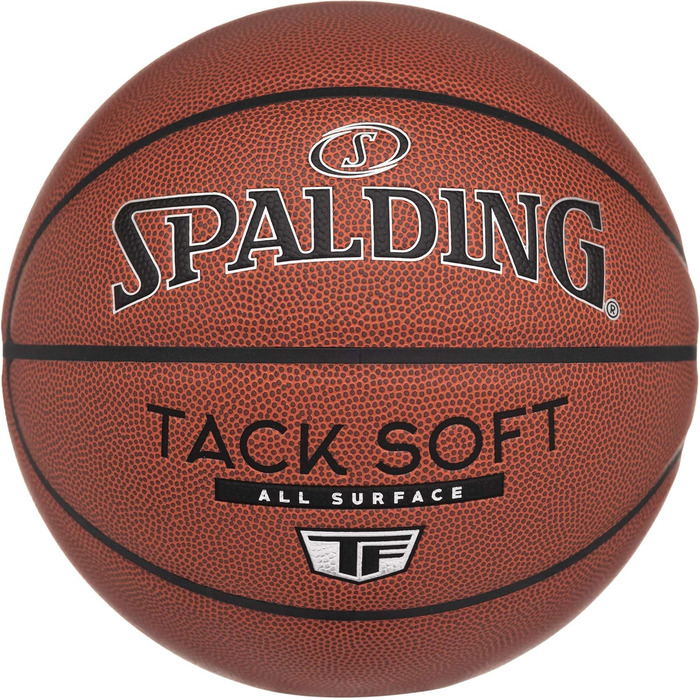 М'який баскетбольний м'яч Spalding Tack-Soft для приміщень та активного відпочинку Intermediate Size 6, 28.5 (Tack Soft TF, офіційний розмір 7, 29.5')