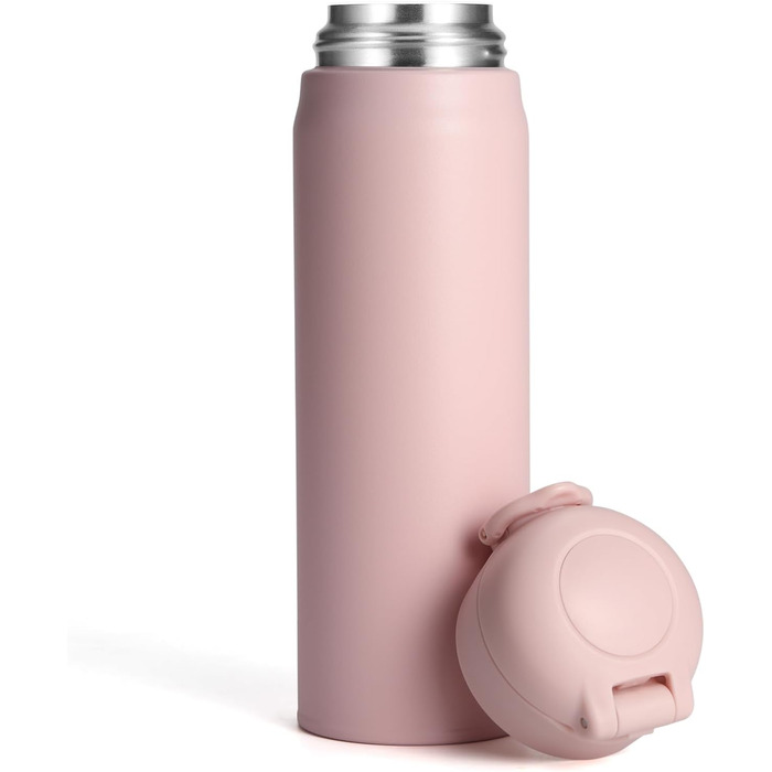 Термос Olerd Flask 2.5 л, 2 кружки, 24 год гарячий/холодний, рожевий