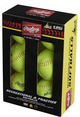 М'які м'ячі Rawlings Official League, 27,9 см, 6 шт (YWCS11)