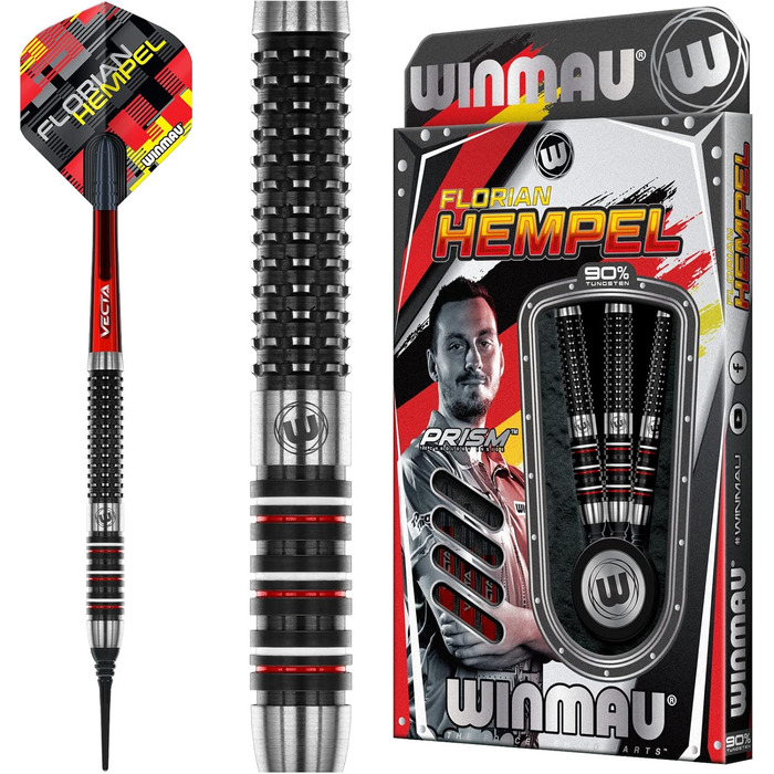 Дротики WINMAU Soft FloHempel 21г NT90 Чорний