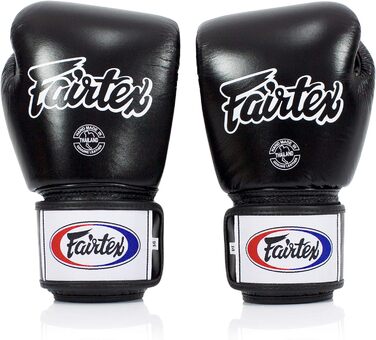 Боксерські рукавички Fairtex BGV1BR Муай Тай дихаючі для чоловіків, жінок, дітей ММА, Кікбоксинг, Тренажерний зал, Тренування Високоякісні, легкі та амортизуючі боксерські рукавички чорні 14 унцій