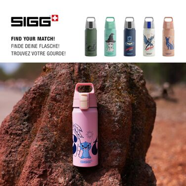 Дитяча алюмінієва пляшка SIGG WMB ONE 0,6 л для газованих напоїв, герметична, легка, BPA-free, сертифікат ClimatePartner, для спорту та школи, дизайн 3 Wave Teen