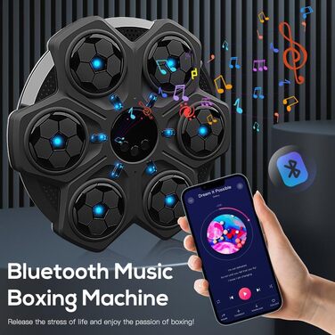 Музичний бокс-машина Bluetooth з LED, настінна, з рукавичками, для дорослих і дітей