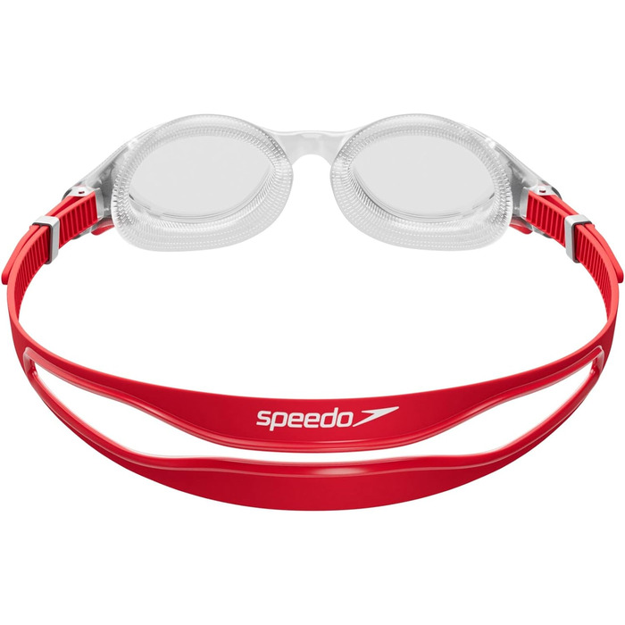 Окуляри для плавання Speedo Unisex Biofuse 2.0 Окуляри для плавання Biofuse 2.0 (в упаковці ) (один розмір, червоний / сріблястий / прозорий)