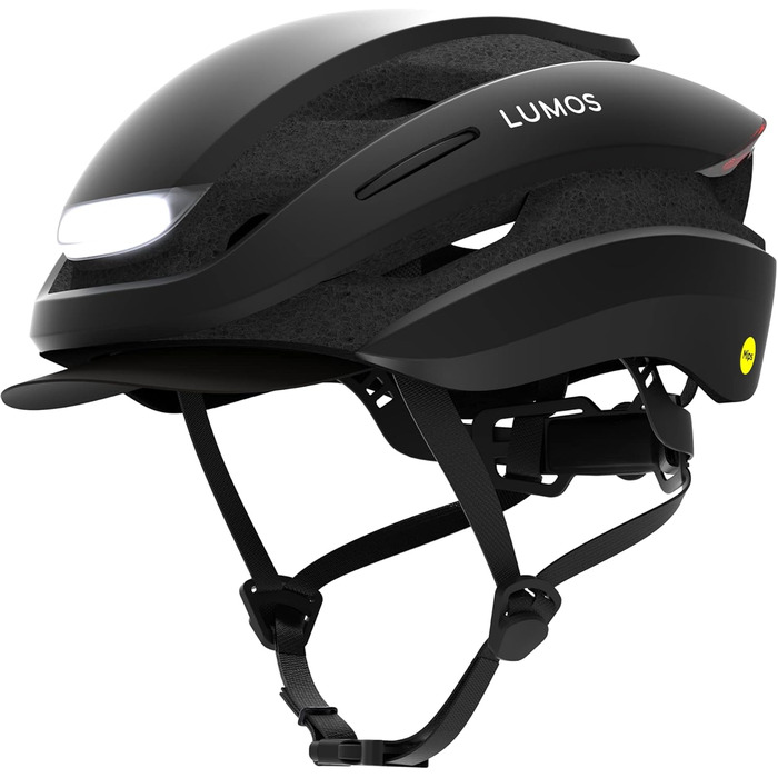 Розумний велосипедний шолом Lumos Ultra Smart-Helm Plus з LED-підсвіткою, поворотниками, стоп-сигналами, Bluetooth, для чоловіків і жінок, колір чорний, розмір M-L