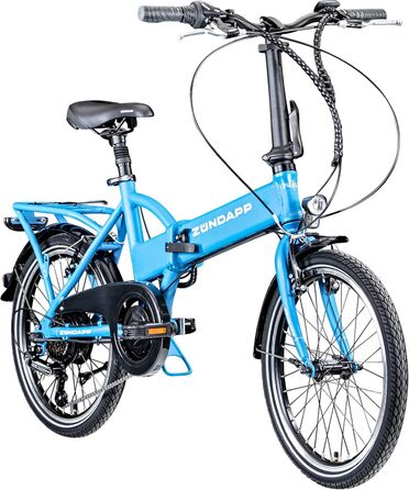 Велосипед 101 E-Bike 20, складаний, 6 передач, синій, 150-180 см