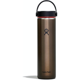 Гідрофляга HYDRO FLASK 710 мл Trail Series, вакуумна термобутилка з нержавіючої сталі, легка, багаторазова, з герметичною кришкою Flex, BPA-free, Obsidian