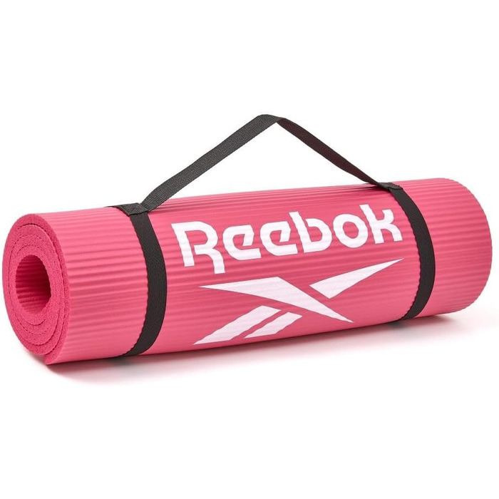 Килимок гімнастичний Reebok, 10 мм, рожевий, нековзний, для фітнесу