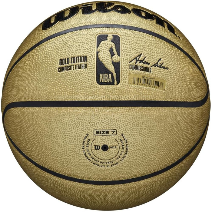 Баскетбольні м'ячі серії WILSON NBA Alliance Розмір 7 - 29.5 Gold Edition