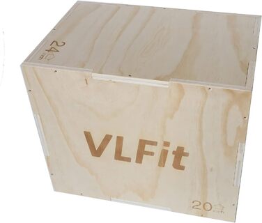 Пліо-коробка VLFit 3в1 для крос-тренувань - 60/50/40см або 45/35/30см