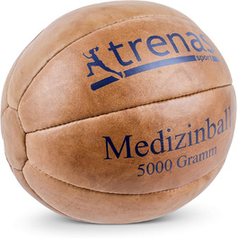 Трени Medicine Ball Шкіра - Оригінал - 800 г до 5 кг - Medicine Ball - Спортивний медичний м'яч 5.00 кг