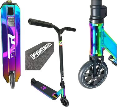 Трюковий самокат Root Industries R-типу H 82,5 мм Park-/Trick-/Kick Scooter наклейка Fantic26 Rainbow Neochrome