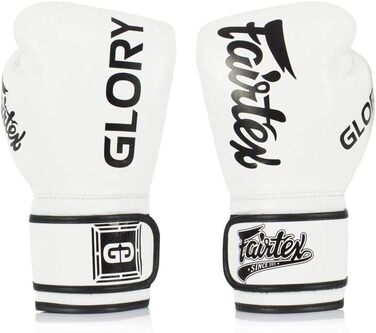 Боксерські рукавички Fairtex BGVG1, біло-чорні, 14 унцій