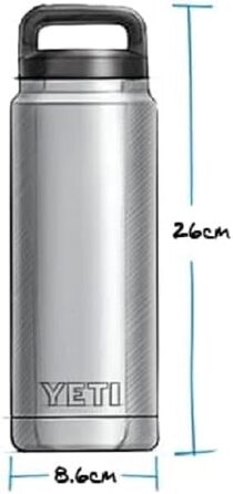 Термобутилка YETI Rambler з кришкою Chug, чорна, 760 мл