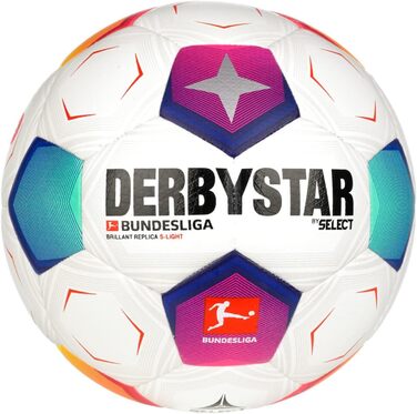 Футбольний м'яч Derbystar Bundesliga Brilliant Replica S-ligth розмір 4 різнокольоровий