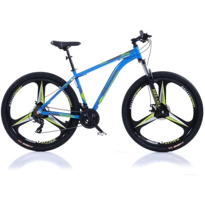 Гірський велосипед Corelli 29 MTB Hardtail ALU Terra-X.TR модель, 21 швидкість, гальмо ДИСК, NECO NEW (блакитний океан, 18)