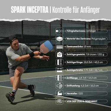 Ракетка OZO Pickleball для початківців, колір солодка вата/полуниця