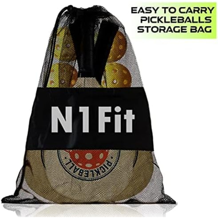 Набір для піклболу N1Fit на 4 гравці (4 ракетки, 6 м'ячів)