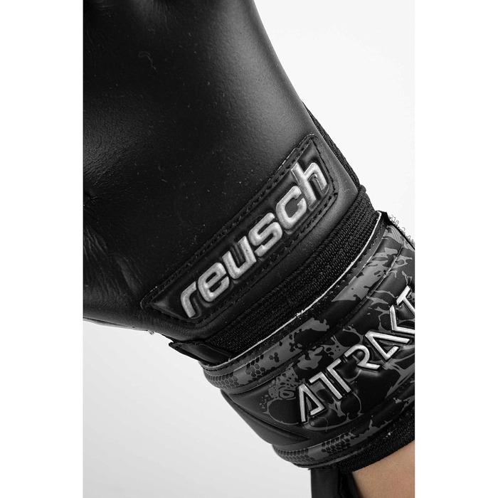 Рукавички Reusch Attrakt Infinity Junior, чорні, хороше зчеплення