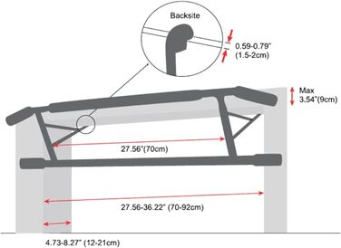 Турнік Multi-Door Bar 3в1 для підтягувань, віджимань зі стрічкою