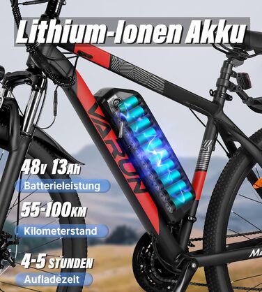 Електровелосипед  VARUN E Bike 27.5 E-Mountain 250Вт, 48V13Ah, LCD, 21 швидк.