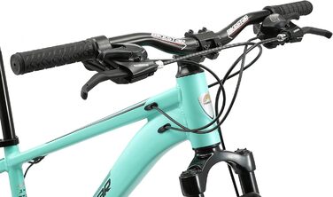 Алюмінієвий гірський велосипед BIKESTAR Hardtail Shimano 21 швидкісна передача, дискове гальмо 27,5 дюймові шини 14, 16, 18 дюймова рама Alu MTB СПРОБУЙТЕ БЕЗ РИЗИКУ 16-дюймовий кадр (14-дюймовий кадр, м'ята)