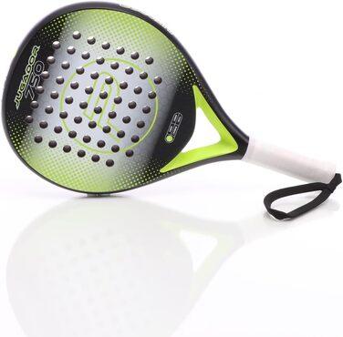 Ракетка LUXTRI Padel Jugador для початківців 360г Fiberglass/Eva (Jugador 750 біло-жовта)