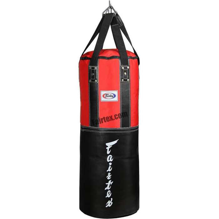 Мішок Fairtex HB3 чорно-червоний, важка сумка для боксингу