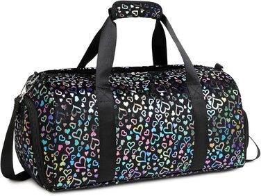 Спортивна сумка Duffel для дівчаток Plush Love Black"