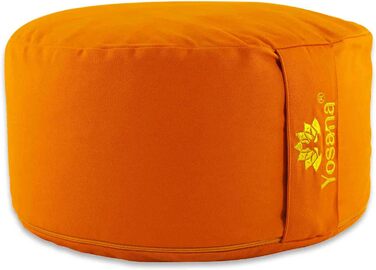 Подушка для медитації Yosana Yosana Yoga Cushion, кругла, з органічним наповнювачем зі спельти з Німеччини - Подушка для йоги з висотою сидіння 17 см і діаметром 35 см, нижня частина подушки сидіння з чохлом і ручкою з органічної бавовни, яку можна прати 