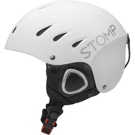 Шолом для зимових видів спорту Stomp Ski & Snowboard Шолом з вбудованою кишенею в амбушюрах для бездротових вставних навушників матовий білий M