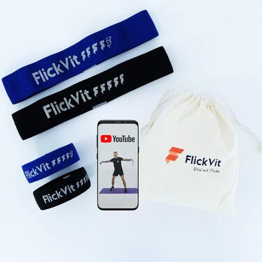 Фітнес-браслети FlickVit фізіо-професійні, довгі та міні